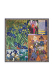 Patchwork Floral Print Square Scarf