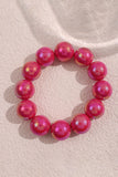 Iridescent Bead and Translucent Resin Bangle
