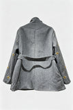 Embellished Utility Belted Jacket