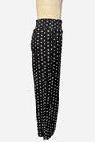 Polka Dot Wide-Leg Casual Pants