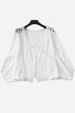 Open-Front Floral Blouse