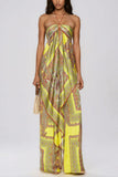 Paisley Halter Neck Wide-Leg Pants Set