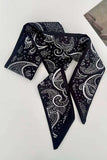 Assorted Print Satin Finish Skinny Scarf