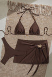 Stylish Bikini Set with Wrap Skirt