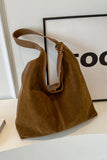 Slouchy Suede Hobo Shoulder Bag