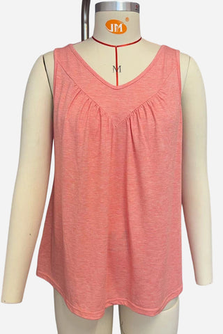 Sleeveless V-Neck Tank Top