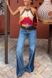 Tassel Halter Crop Tank