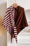 Knit Front-Tie Wrap Shawl