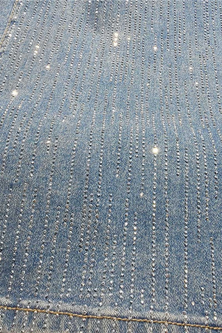 Rhinestone Wide Leg Jeans