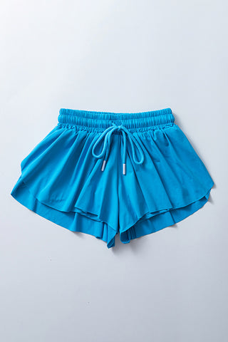 Elastic-Waist Casual Shorts