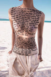 Statement Text Tank Top