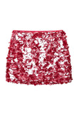 Sequin A-Line Mini Skirt