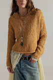 Knit Crew Neck Crop Sweater