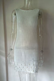 Sleeveless Mesh Vacation Dress