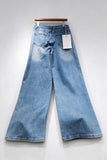 Rhinestone Wide Leg Jeans