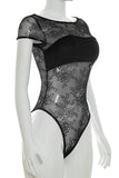Asymmetrical Skirt Set with Lace Detail