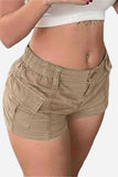 High-Waist Casual Shorts