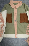 Stylish Patchwork Denim Jacket