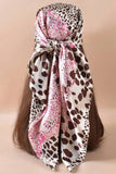 Animal Print Asymmetric Scarf
