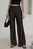 High-Waist Wide-Leg Casual Pants