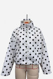 Button-Up Polka Dot Jacket