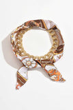 Chain Link Print Neck Scarf
