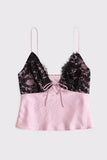 Lace and Polka Dot Camisole