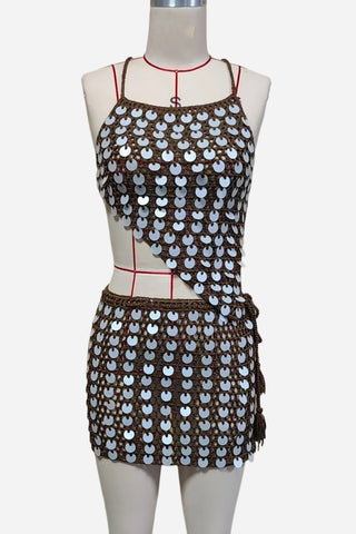 Crochet Skirt Set with Unique Details