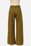 Polka-Dot Wide Leg Jeans