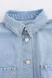 Pocketed Button-Front Shorts Romper