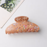 Floral Cutout Claw Hair Clip