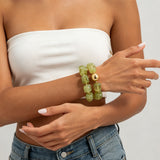 Chunky Beaded Stretch Bracelet