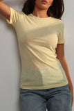 Sheer Round Neck Tee