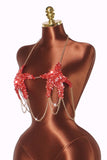 Sequin Star-Shape Halter Top