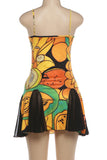 Vibrant Printed Casual Dress