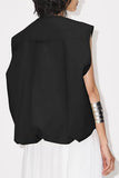 Zip-Front Sleeveless Utility Vest
