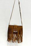Fringe Buckle Crossbody Bag