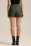 High-Waist Front Slit Mini Skirt