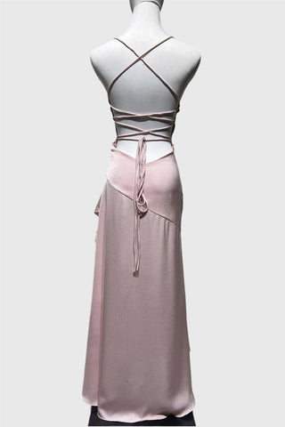 Ruffle High-Low Spaghetti Strap Casual Dress