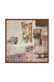 Patchwork Floral Print Square Scarf