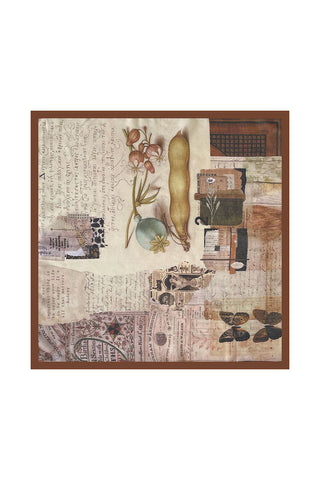 Patchwork Floral Print Square Scarf