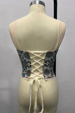 Off-Shoulder Corset Tank Top