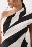 Asymmetrical Striped Tank Top