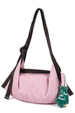 Plaid and Striped Foldable Tote Bag