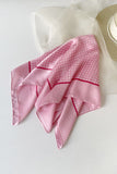 Polka Dot Square Scarf with Border