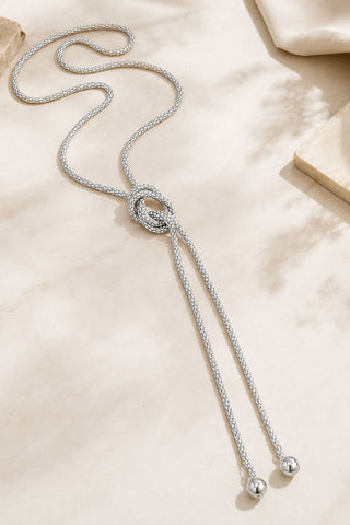 Layered Beaded Drop Pendant Necklace