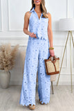 Sleeveless Lace Pants Set