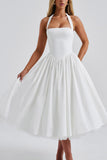 Elegant Halter Neck Evening Dress