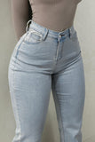 High-Waist Flare Jeans