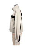 Colorblock Stripe Stand-Collar Zip Jacket